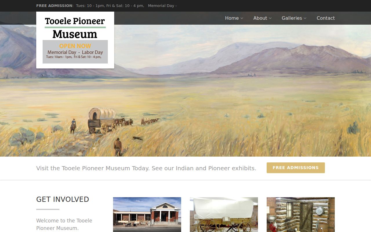 Tooele Pioneer Museum local history collection route