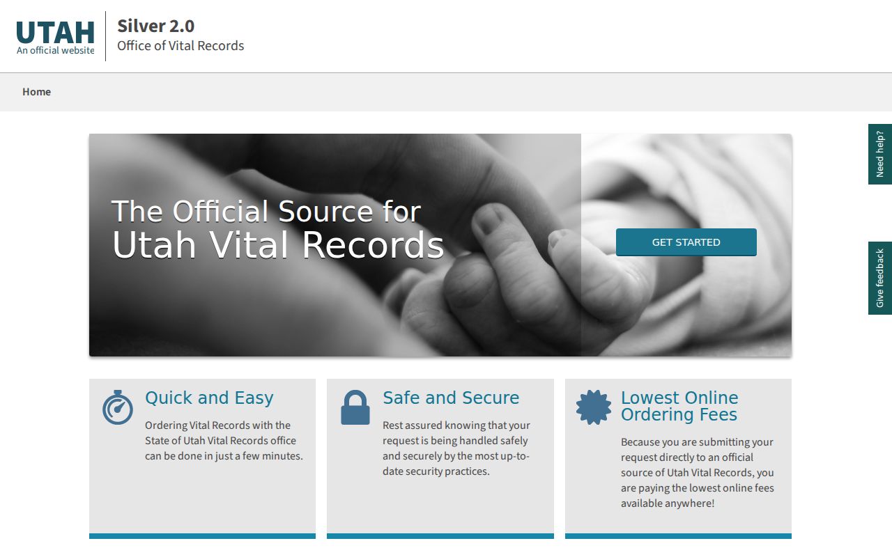 Utah vital records order portal